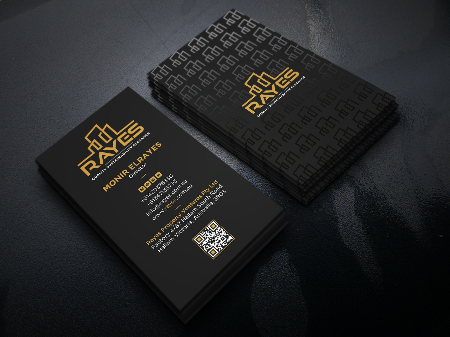 Business Card Design by Uttom 2 for Rayes Pty Ltd | Design #33079565