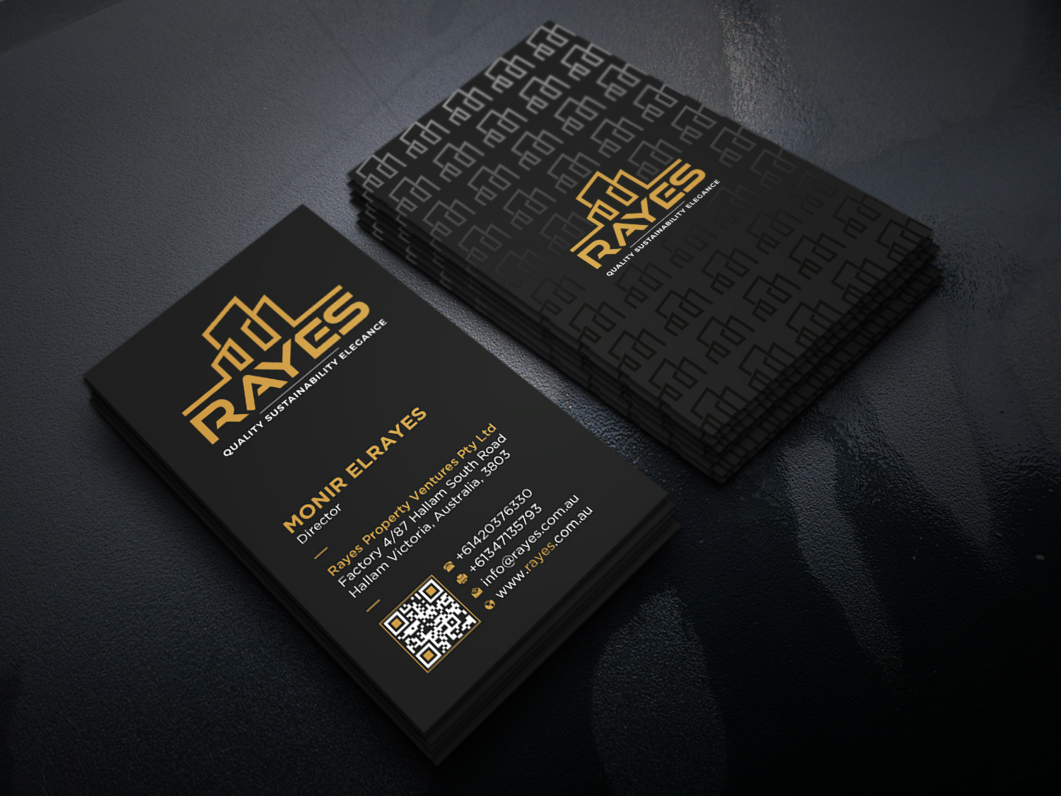 Design de Carte de Visite par Uttom 2 pour Rayes Pty Ltd | Design #33079566