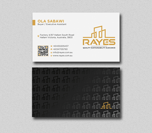 Diseño de Tarjeta de Presentación por Uttom 2 para Rayes Pty Ltd | Diseño: #33079568