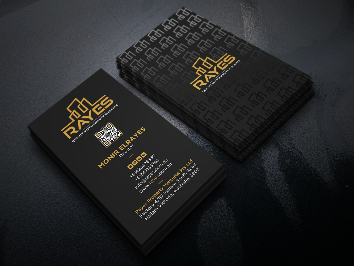 Visitenkarten-Design von Uttom 2 für Rayes Pty Ltd | Design #33079576