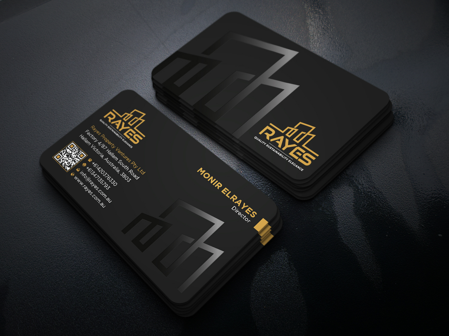Visitenkarten-Design von Uttom 2 für Rayes Pty Ltd | Design #33079579