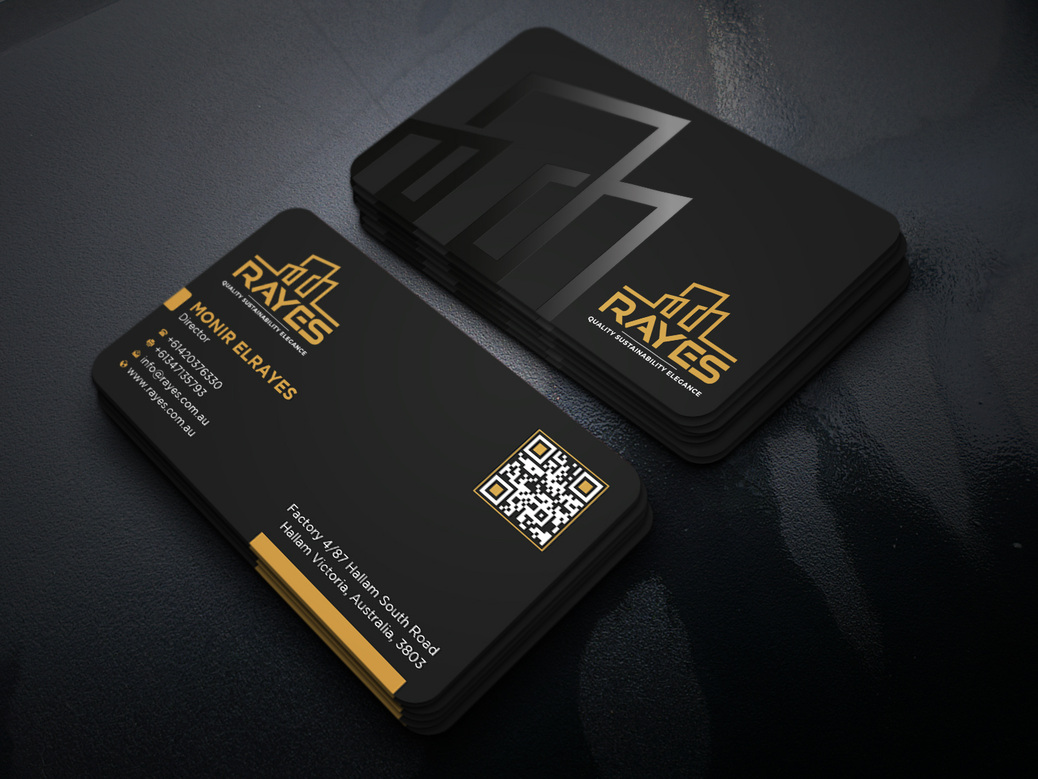 Visitenkarten-Design von Uttom 2 für Rayes Pty Ltd | Design #33079581