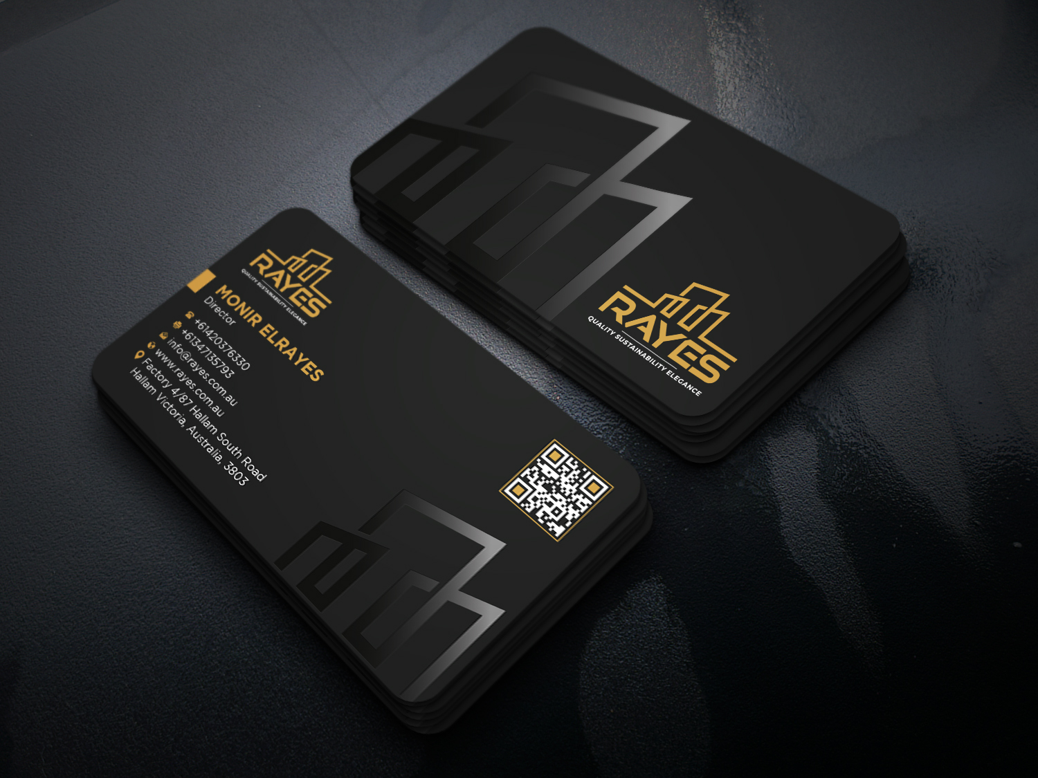 Business Card Design by Uttom 2 for Rayes Pty Ltd | Design #33079582