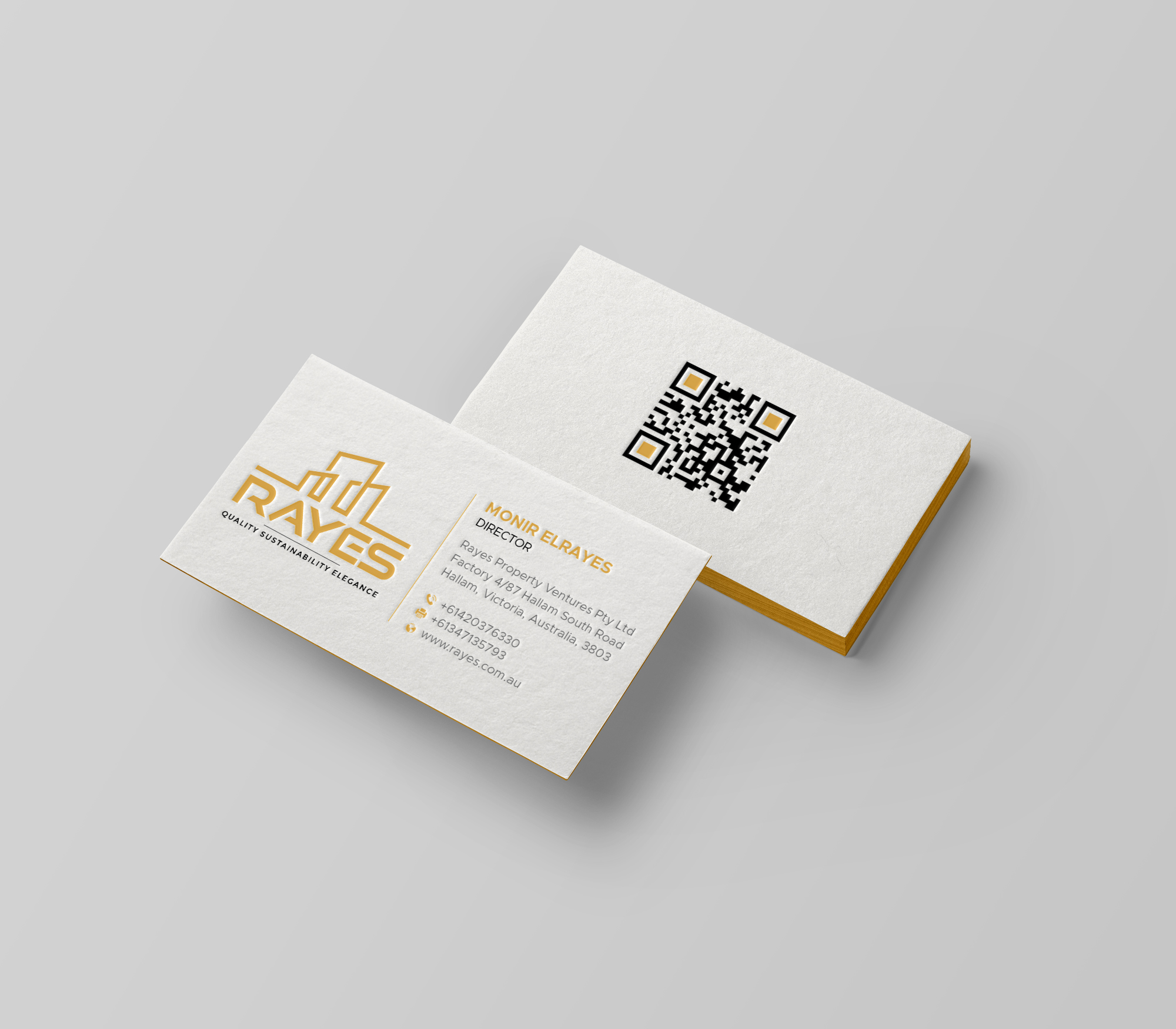 Business Card Design by DesignShout for Rayes Pty Ltd | Design #33110618