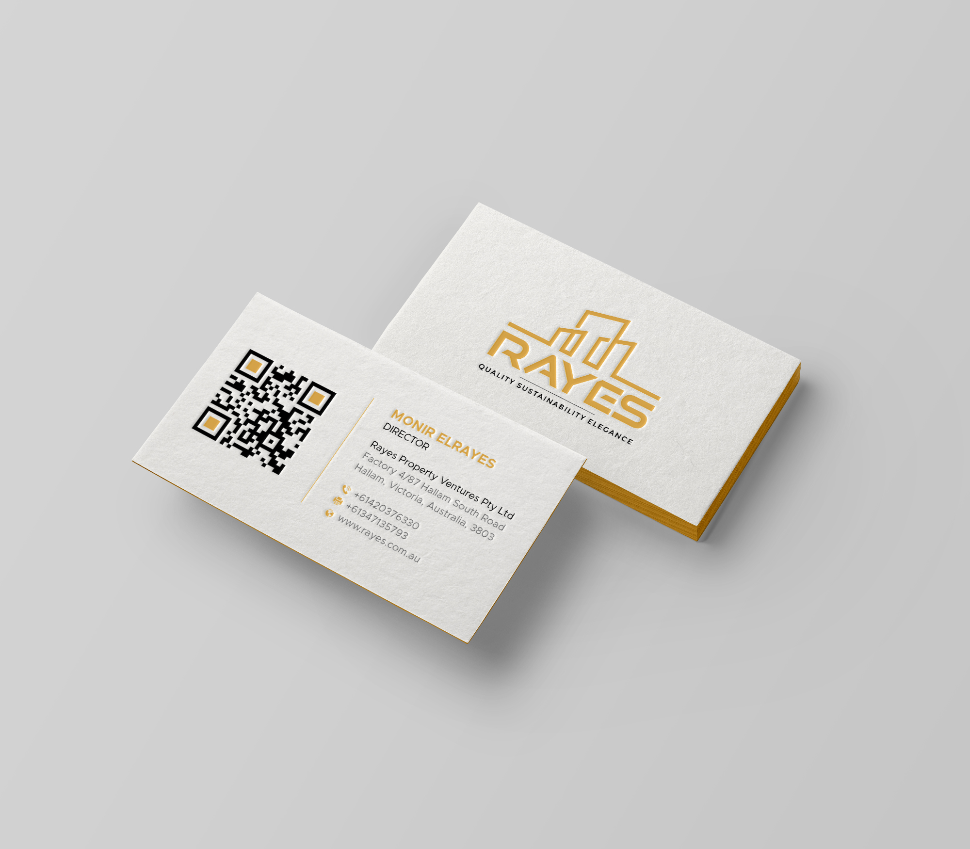 Diseño de Tarjeta de Presentación por DesignShout para Rayes Pty Ltd | Diseño #33110619