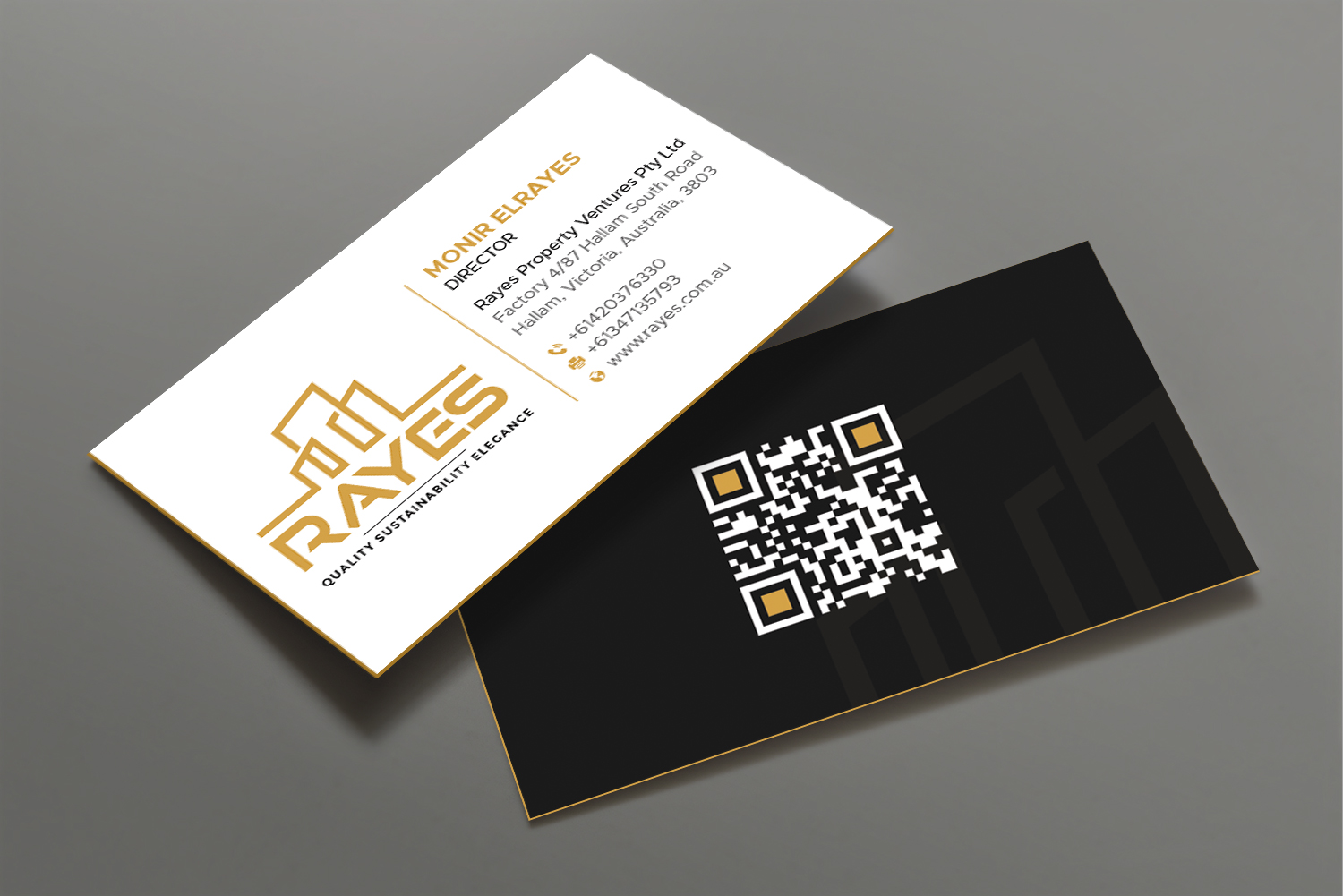 Business Card Design by DesignShout for Rayes Pty Ltd | Design #33110647