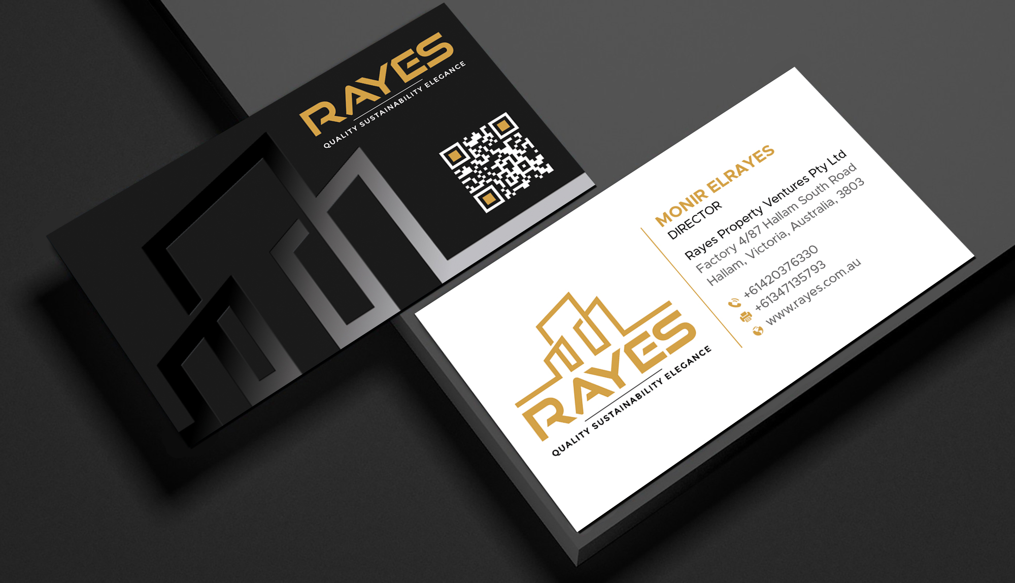 Business Card Design by DesignShout for Rayes Pty Ltd | Design #33110674