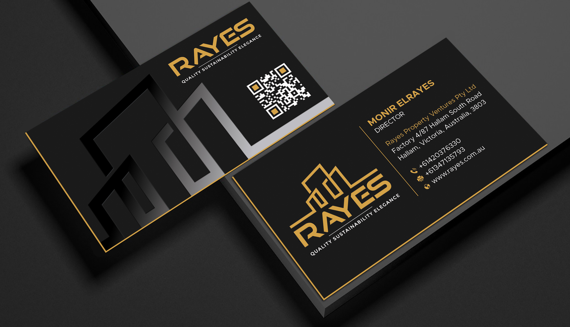 Business Card Design by DesignShout for Rayes Pty Ltd | Design #33110733