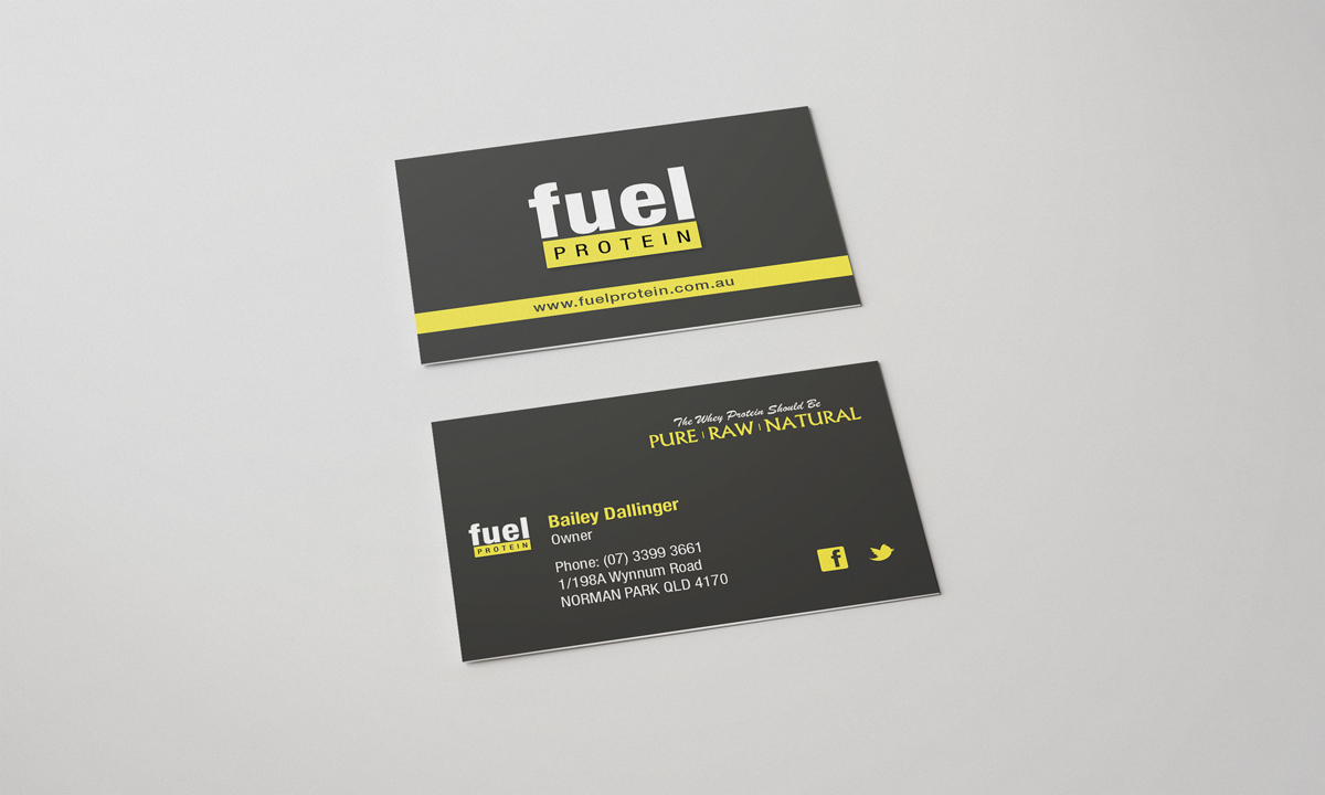 Diseño de Tarjeta de Presentación por vaby87 para Fuel Protein | Diseño #3179088