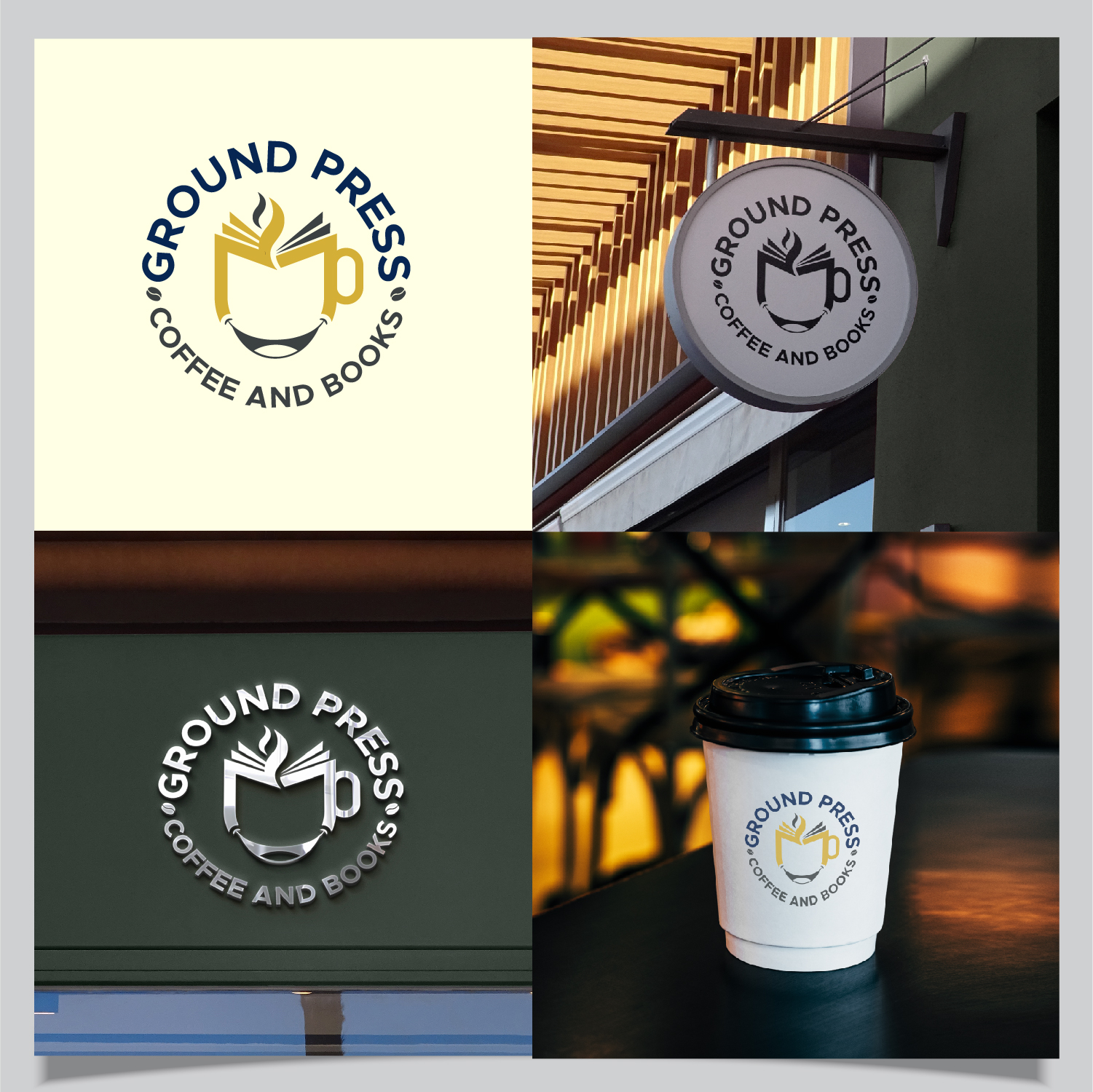 Logo Design by creativeoutline for Ground Press  | Design #33061206