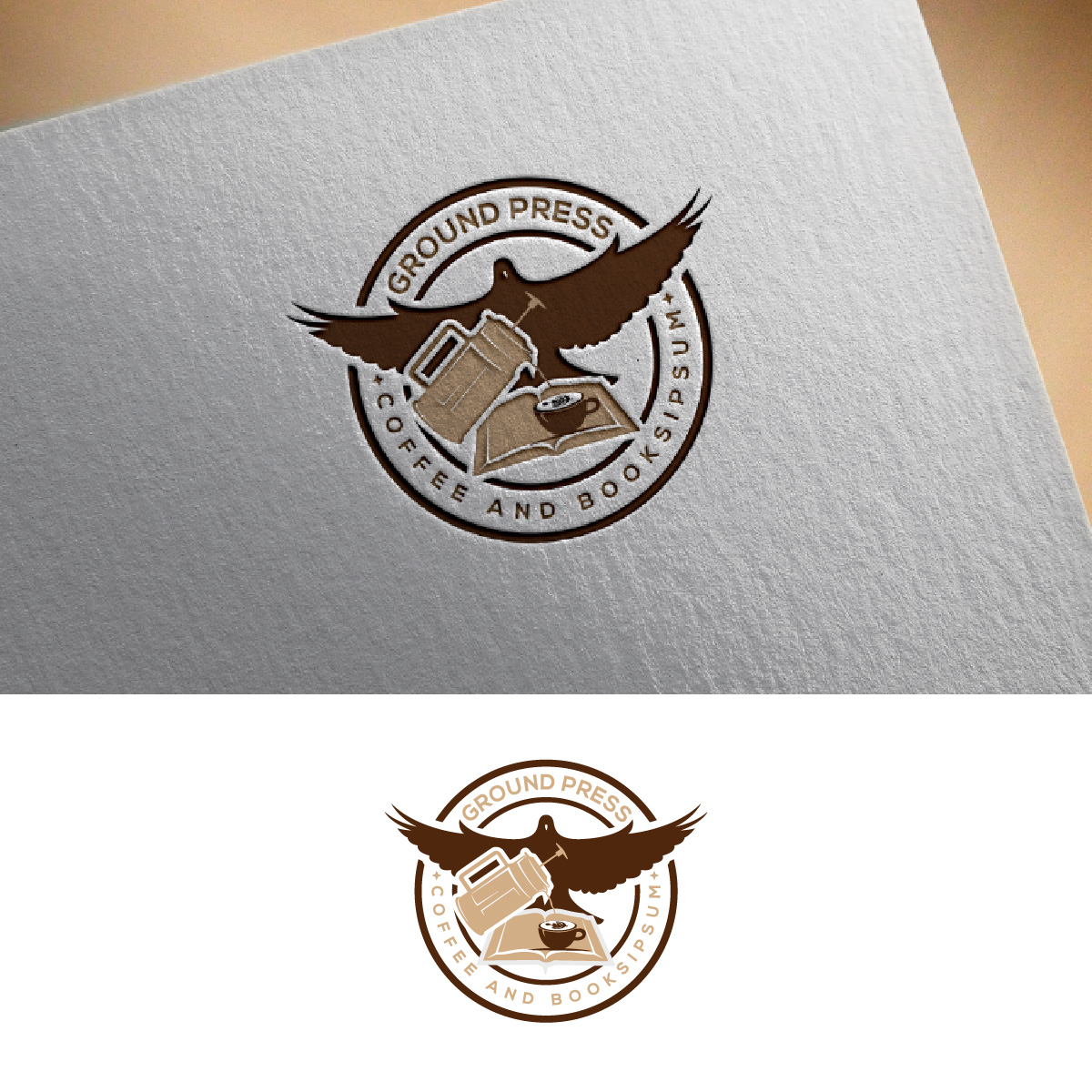 Logo Design by fly  design for Ground Press  | Design #33062441