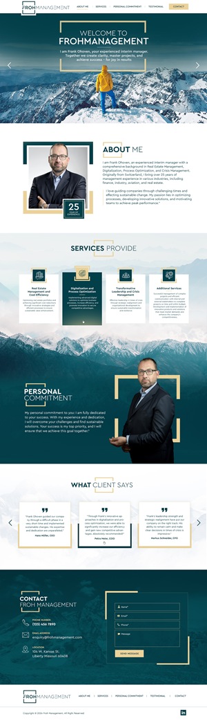 Web-Design von Blue Sparrow für frohmanagement | Design: #33063689