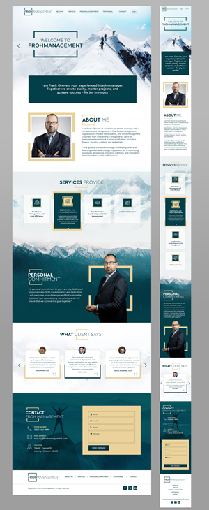 Web Design par Blue Sparrow pour frohmanagement | Design : #33080671