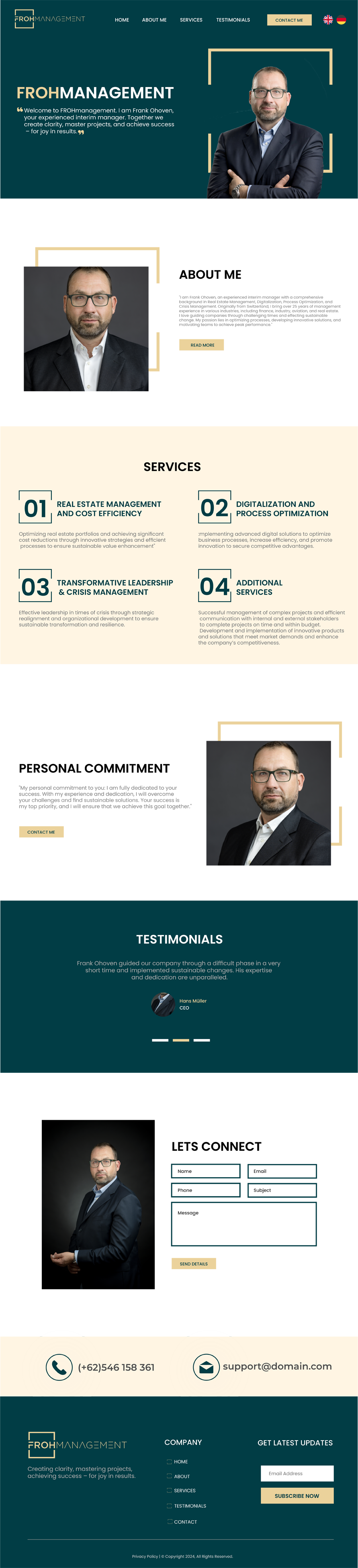 Web Design par WahDesign pour frohmanagement | Design #33068637