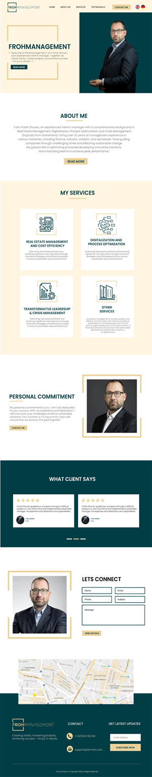 Web Design par WahDesign pour frohmanagement | Design : #33070580