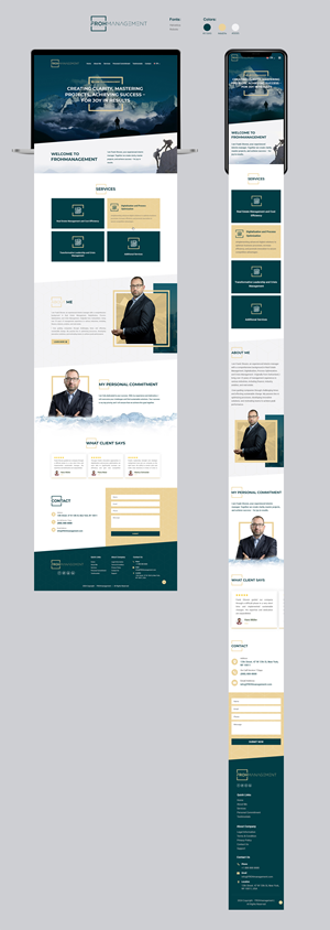 Web Design by Dreams Designs for frohmanagement | Design: #33085560