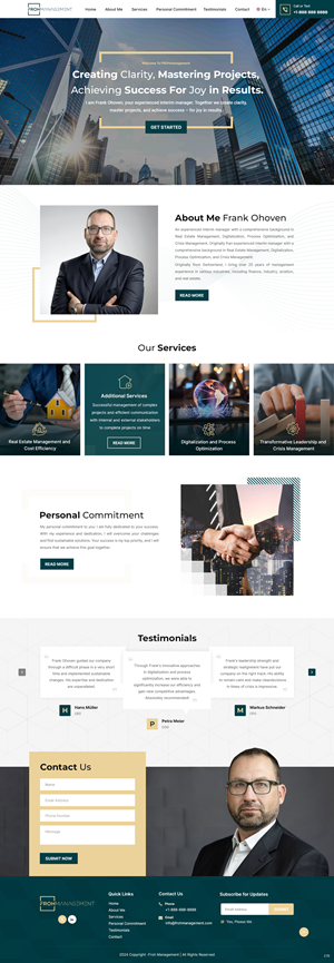 Web Design par pb pour frohmanagement | Design : #33063620