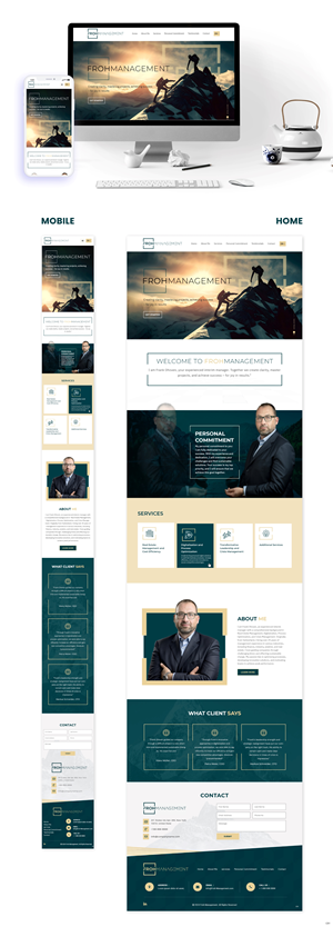 Web Design par pb pour frohmanagement | Design : #33088671