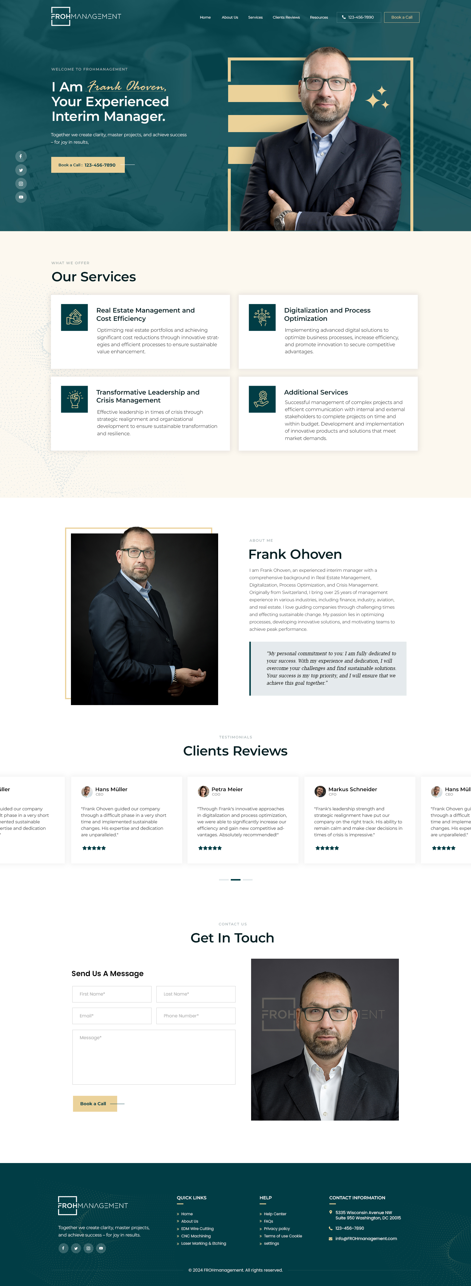 Web-Design von NZ Creatives für frohmanagement | Design #33096138