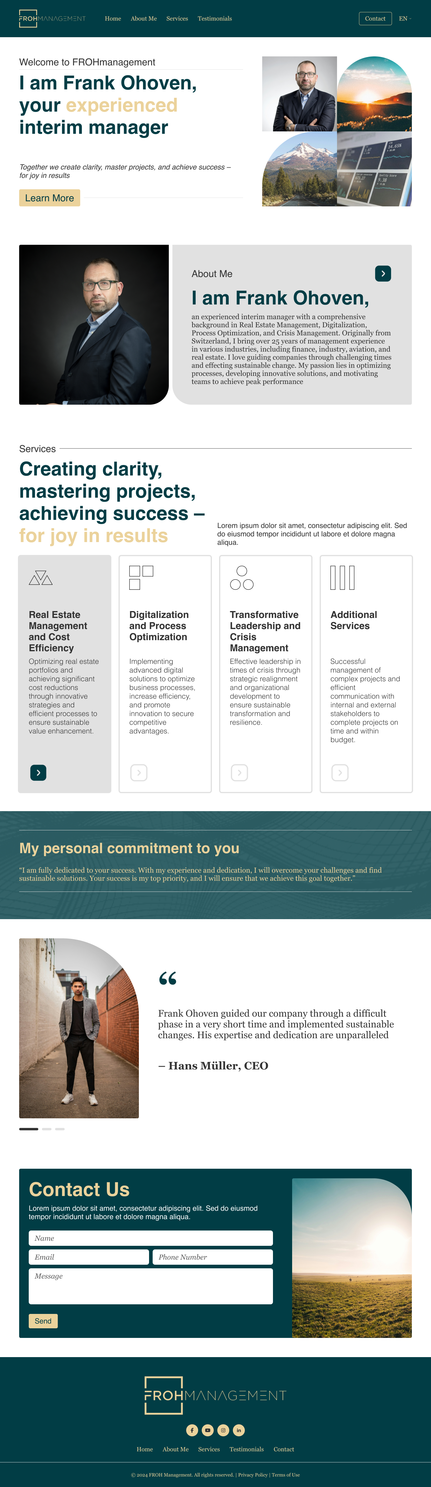 Web-Design von Taufik H für frohmanagement | Design #33076972