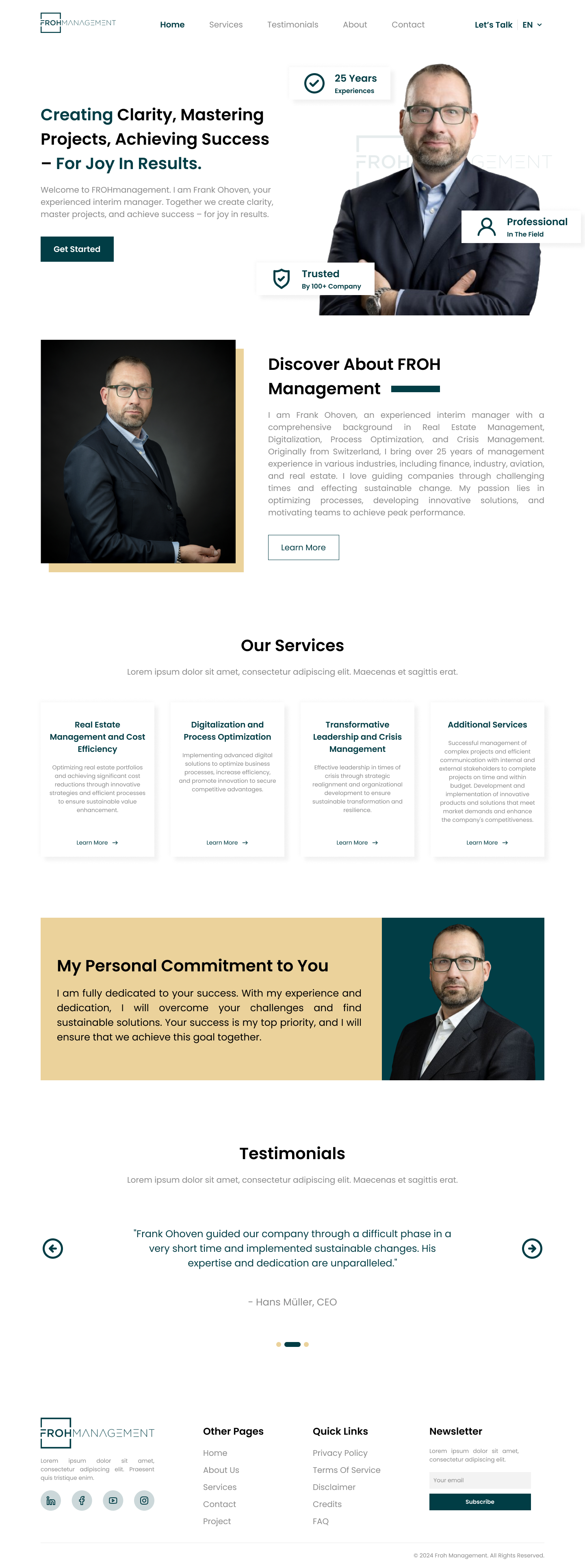 Web-Design von Taufik H für frohmanagement | Design #33077053
