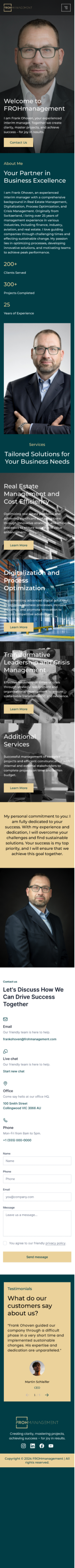 Web-Design von Taufik H für frohmanagement | Design #33077103