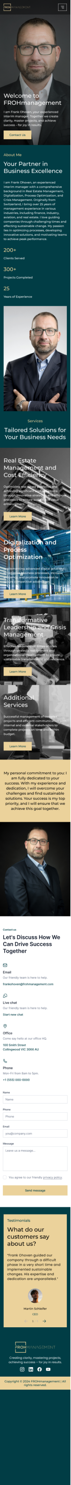 Web Design par Taufik H pour frohmanagement | Design : #33077103