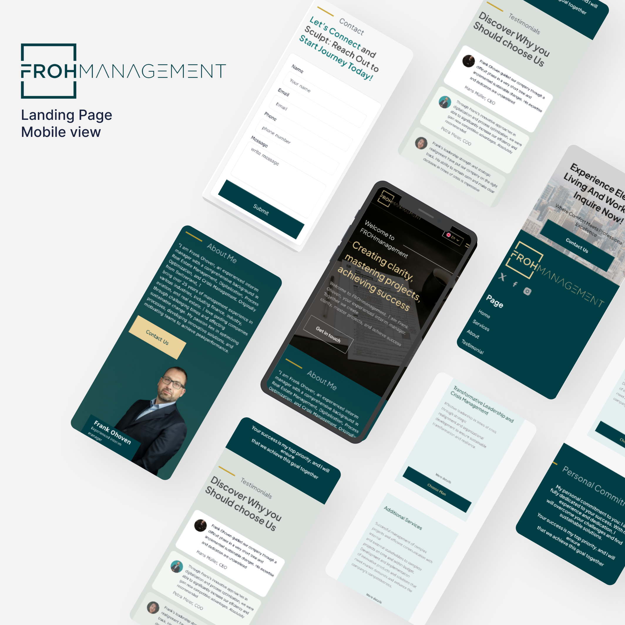 Web Design par Taufik H pour frohmanagement | Design #33077202