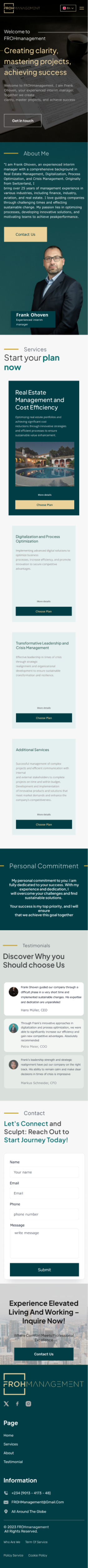 Web Design par Taufik H pour frohmanagement | Design #33077203