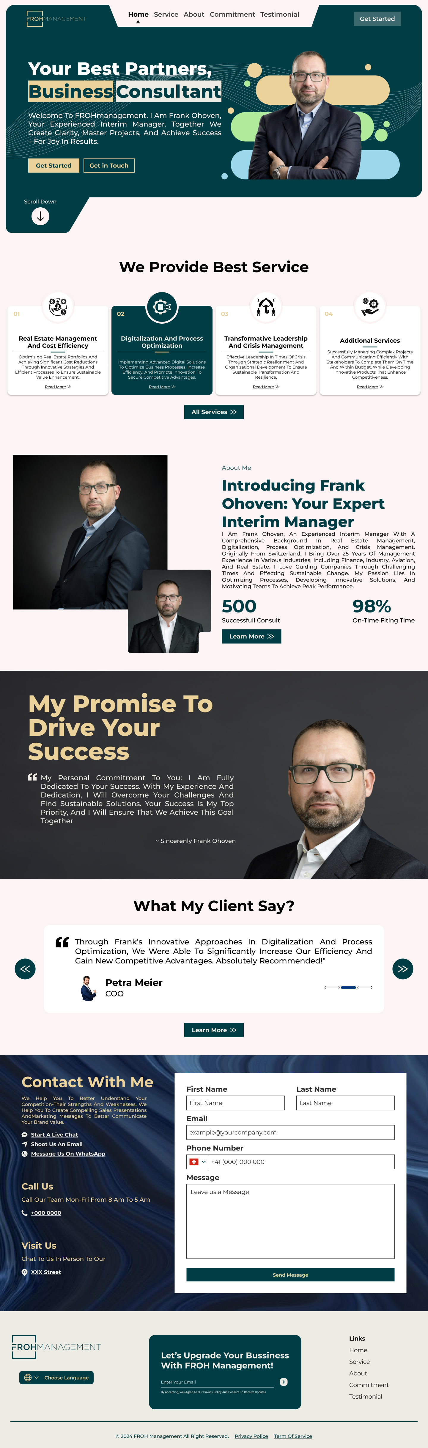 Web-Design von Taufik H für frohmanagement | Design #33083424
