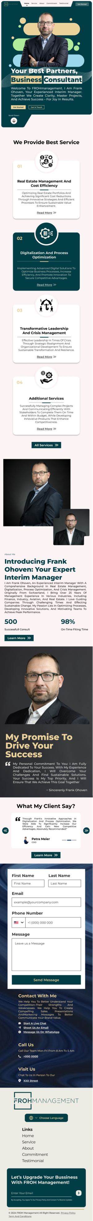 Web Design par Taufik H pour frohmanagement | Design : #33083425