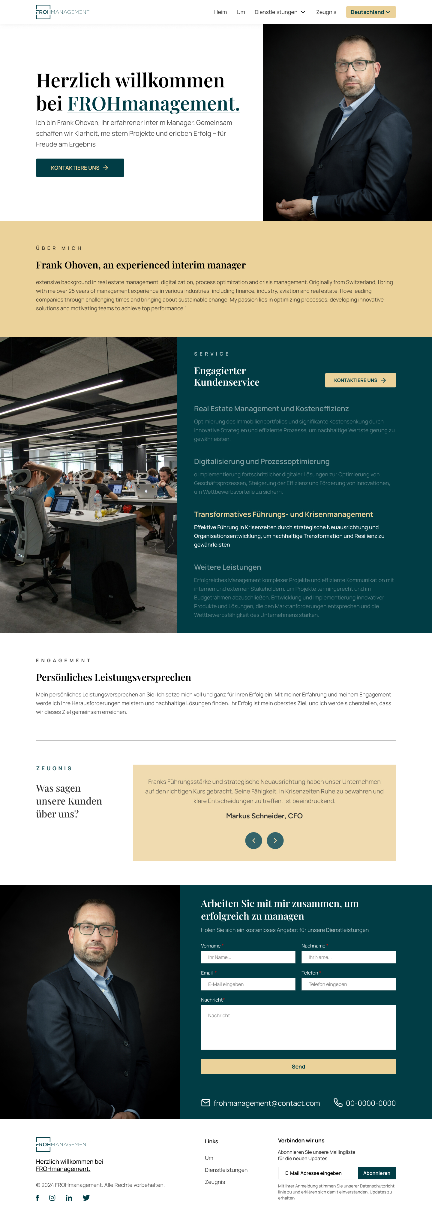Web-Design von Taufik H für frohmanagement | Design #33083469