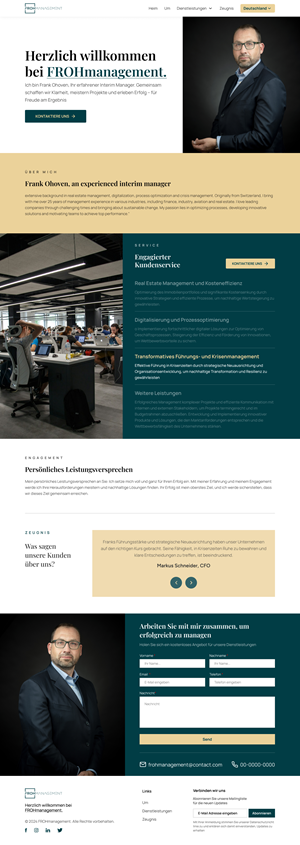 Web Design par Taufik H pour frohmanagement | Design : #33083469