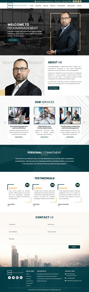 Web-Design von Titan Eagle für frohmanagement | Design: #33063898