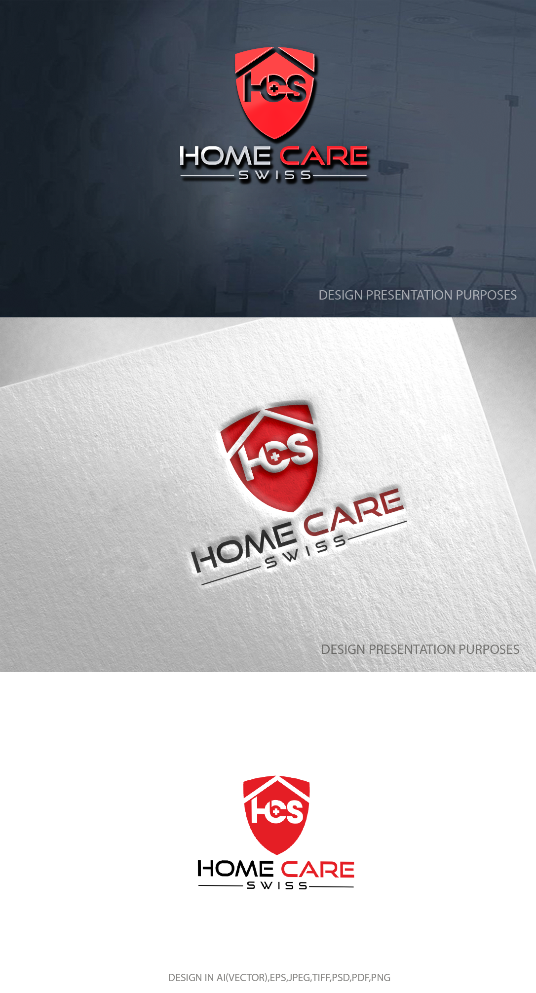 Logo Design by zebronicgraphic for Home Care Swiss GmbH | Design #33069253
