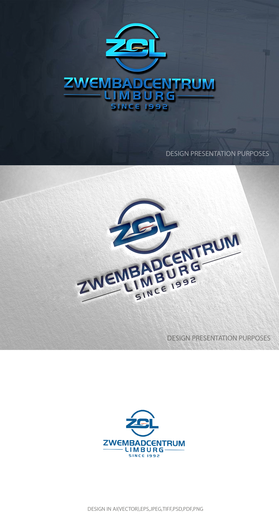 Logo-Design von zebronicgraphic für ZwembadCentrum Limburg | Design #33067798