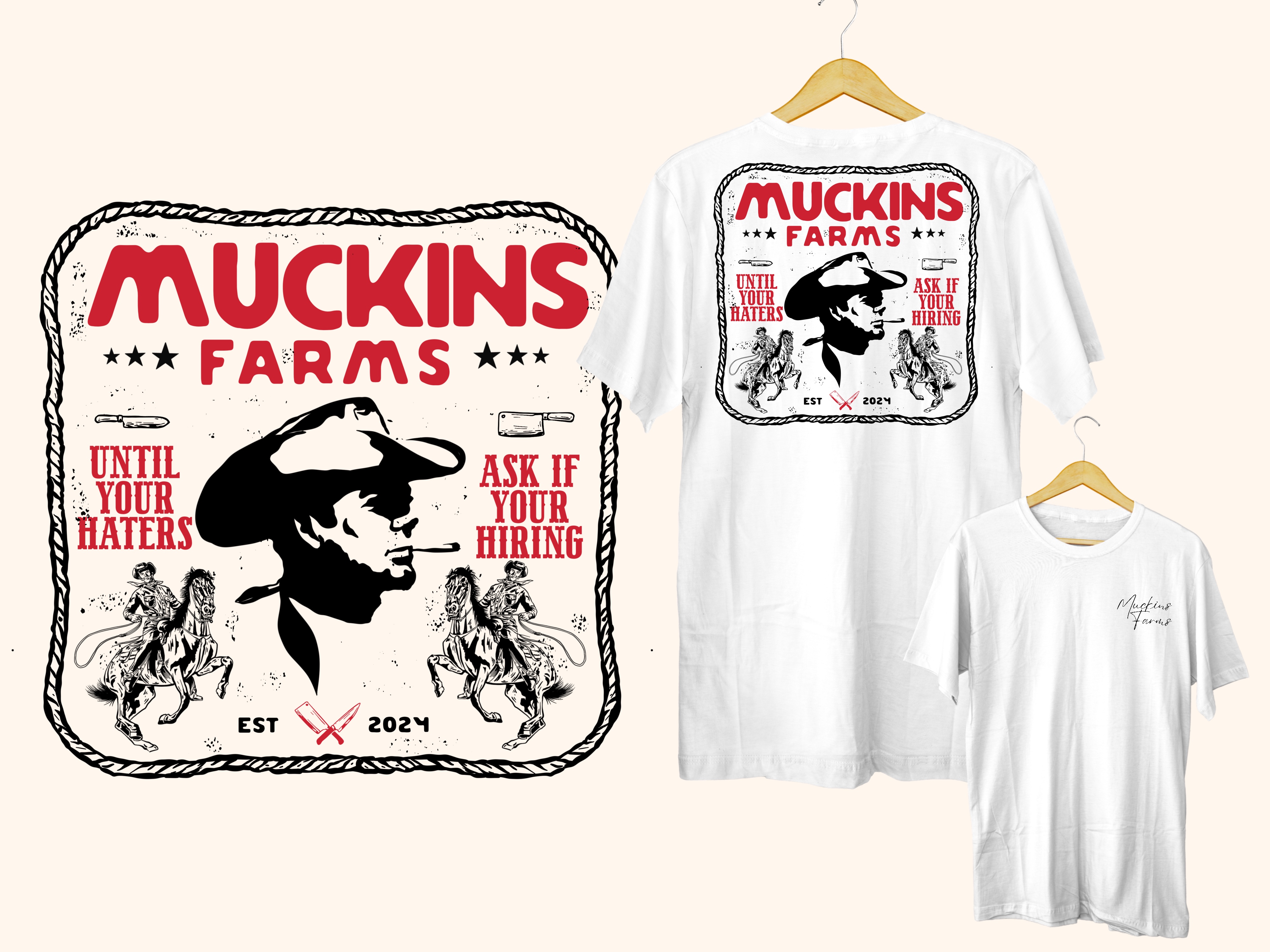 T-shirt Design by Letterdot for Muckins Farms | Design #33070171