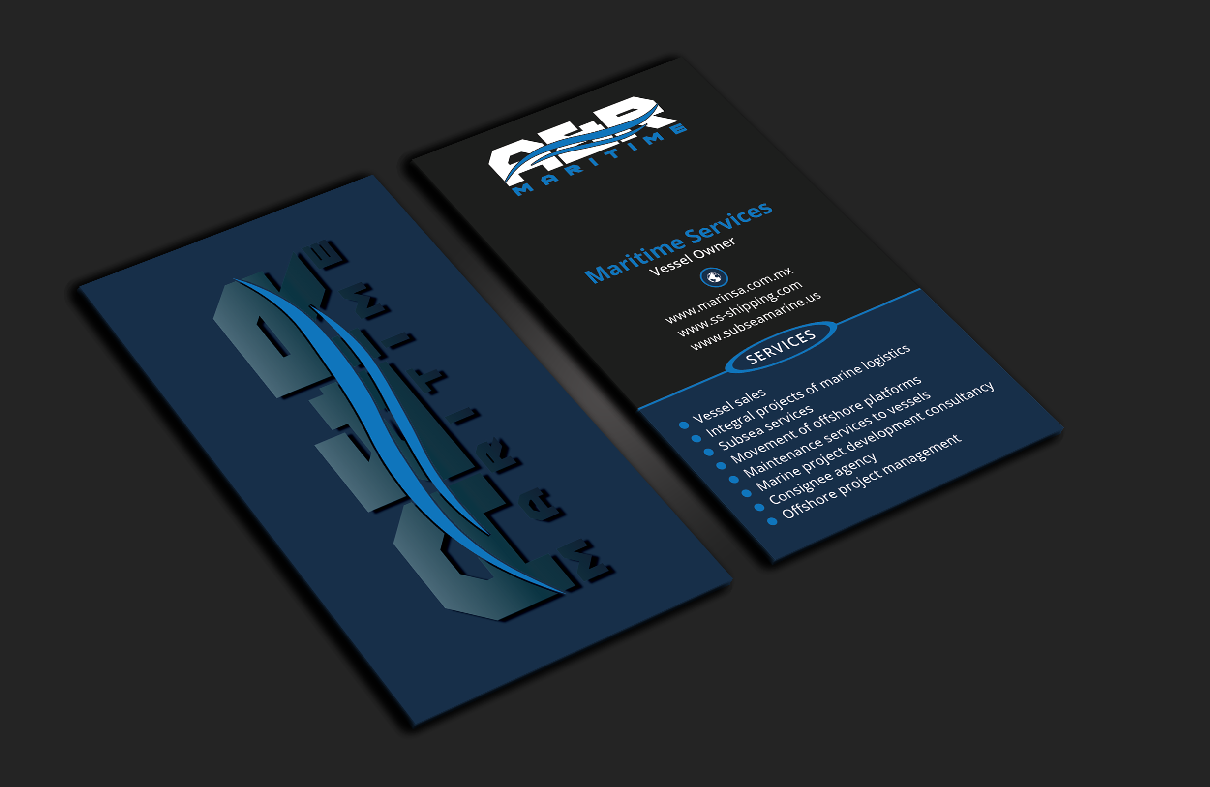 Business Card Design by DesignerShahadat for A&R MARITIME  | Design #33111972