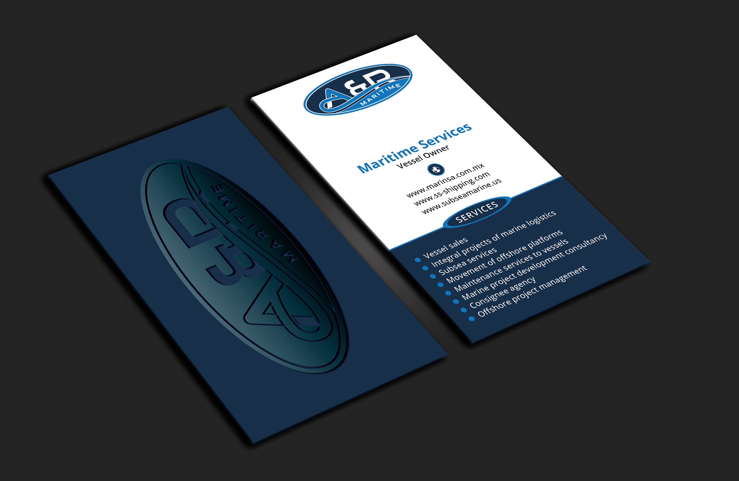 Design de Carte de Visite par DesignerShahadat pour A&R MARITIME  | Design #33112091