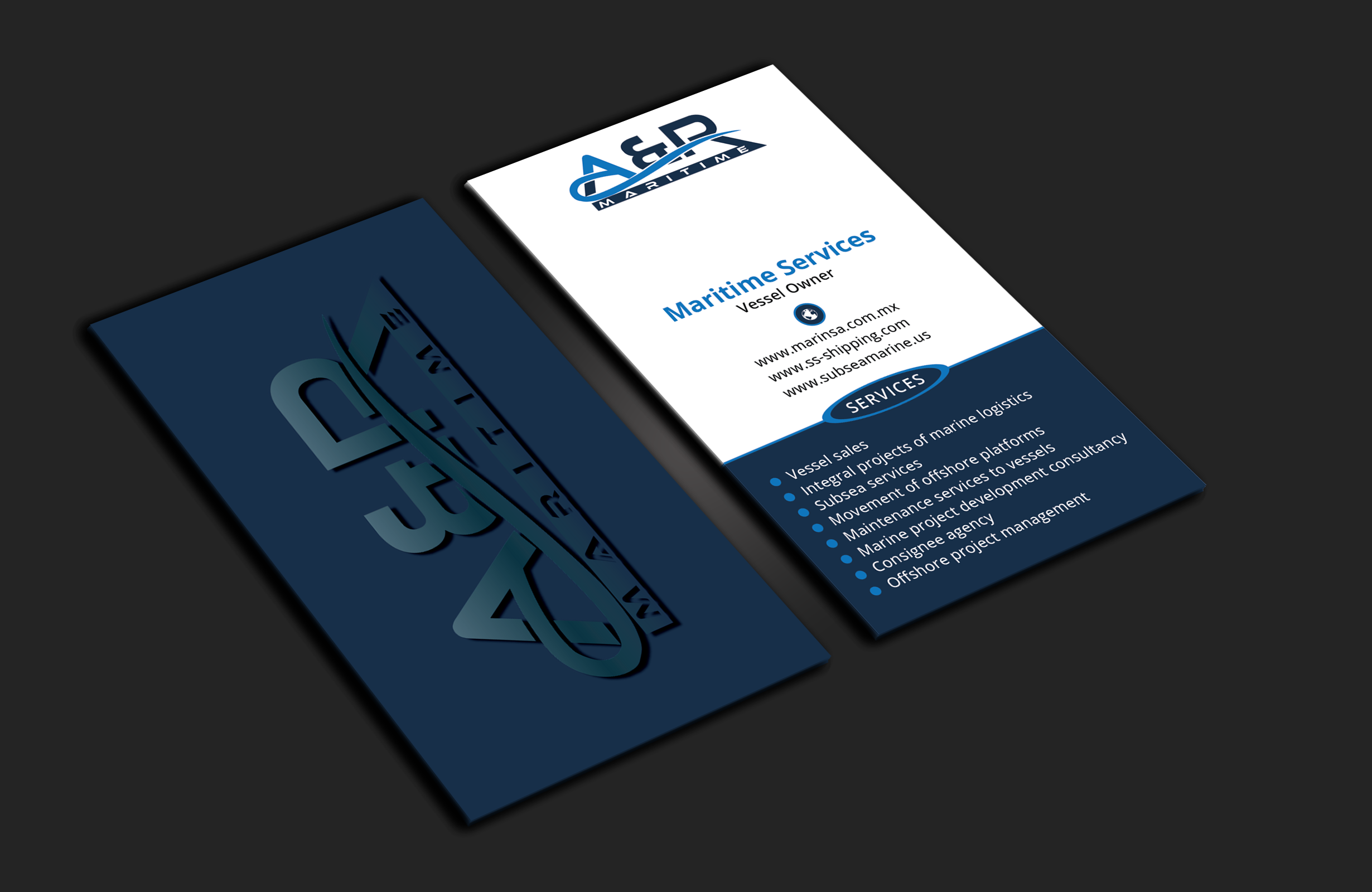 Business Card Design by DesignerShahadat for A&R MARITIME  | Design #33112098