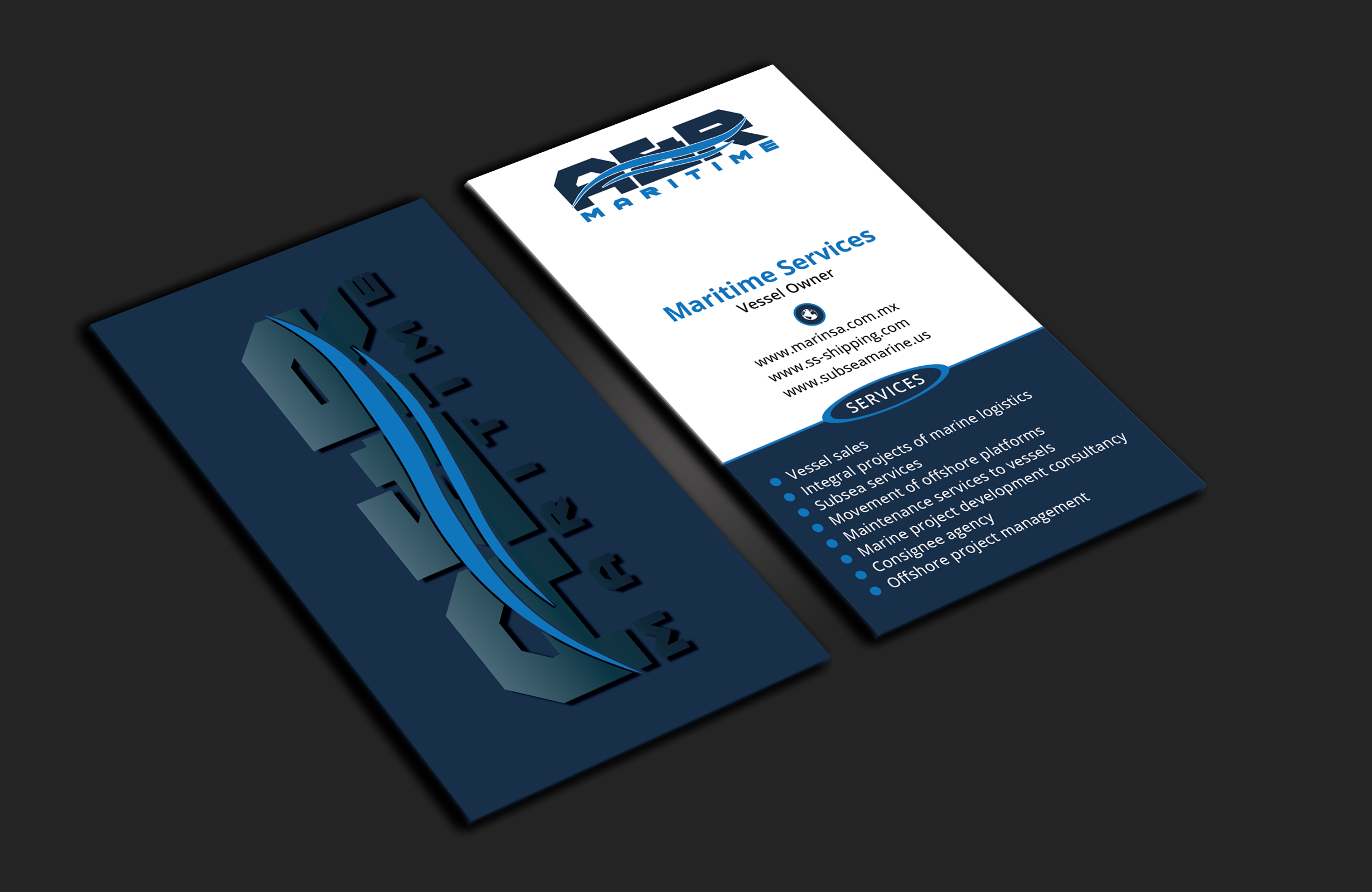 Business Card Design by DesignerShahadat for A&R MARITIME  | Design #33112109