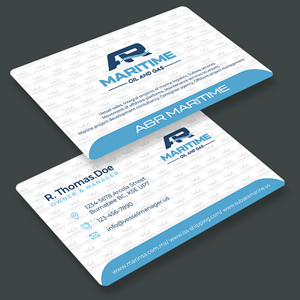 Business Card Design by LENTERA DESIGN 2 for A&R MARITIME  | Design: #33097770
