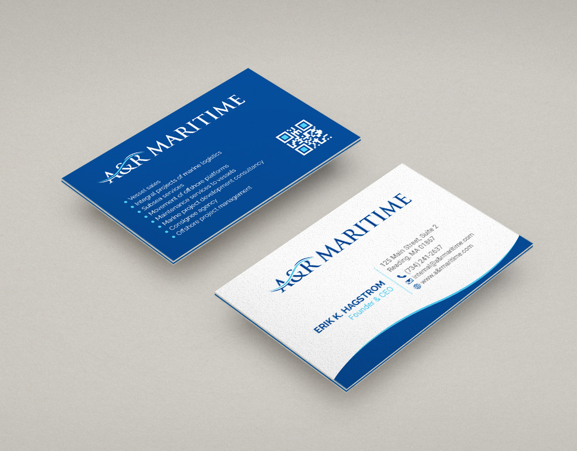 Design de Carte de Visite par R.design pour A&R MARITIME  | Design #33131577