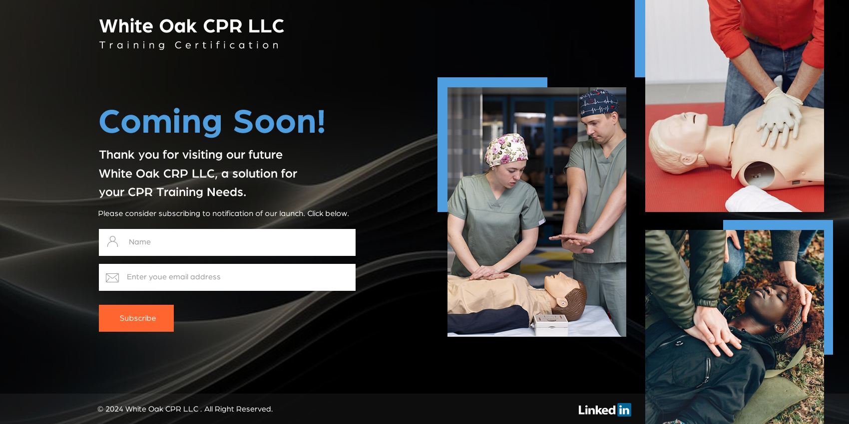 Design de Page d'Accueil par Sbss pour White Oak CPR LLC | Design #33097939