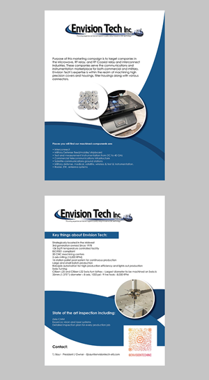 Diseño de Flyer por YourLogoMaster para Envision Tech Inc | Diseño: #33079301