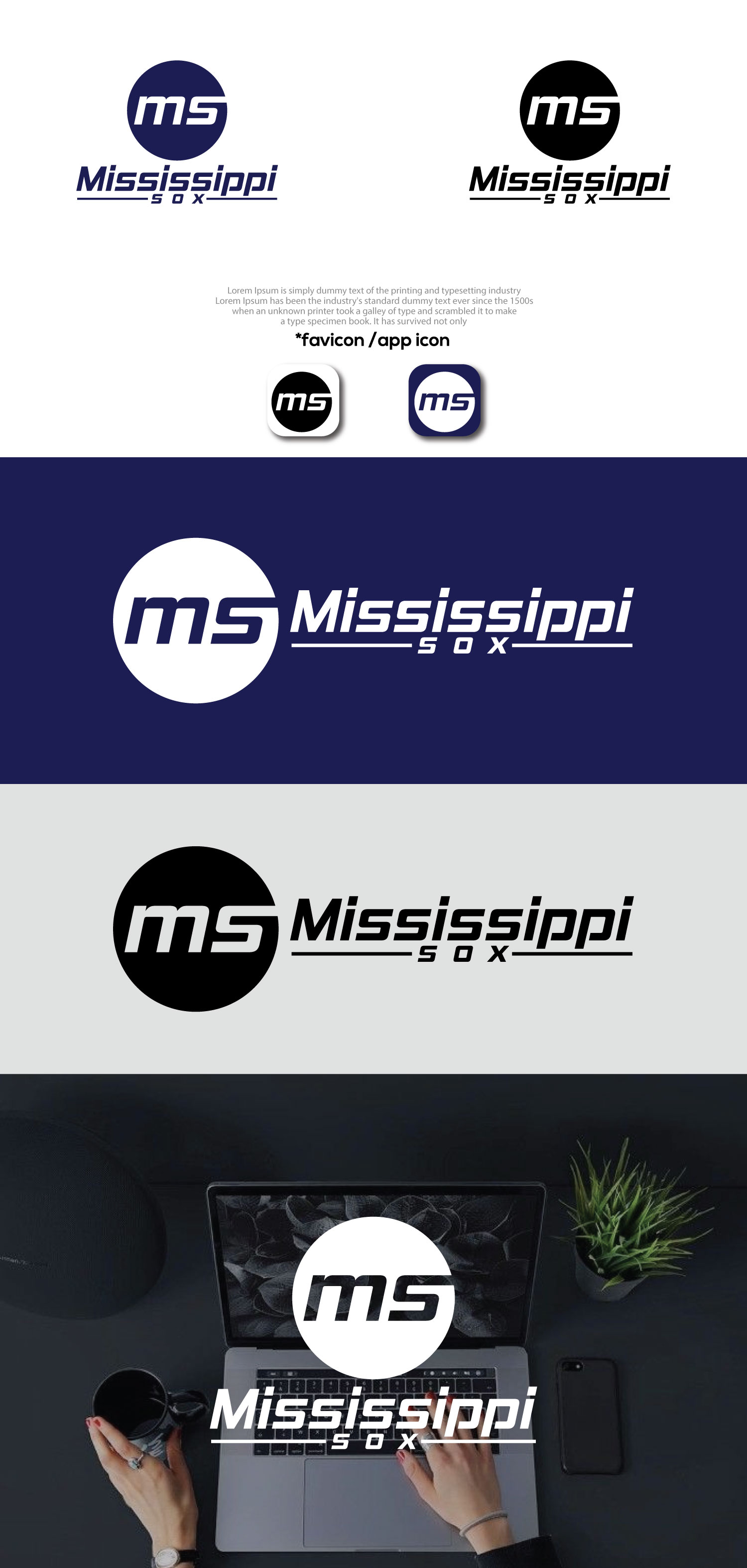 Logo Design by Ahmed Sami 1 for Mississippi Sox | Design #33085865