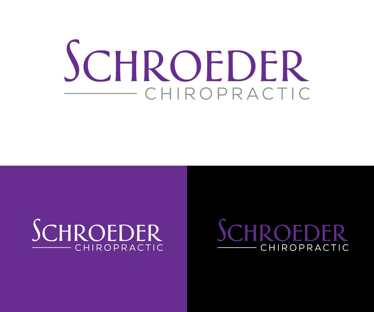 Diseño de Logo por DesignMaker 2 para Schroeder Chiropractic | Diseño #33119057