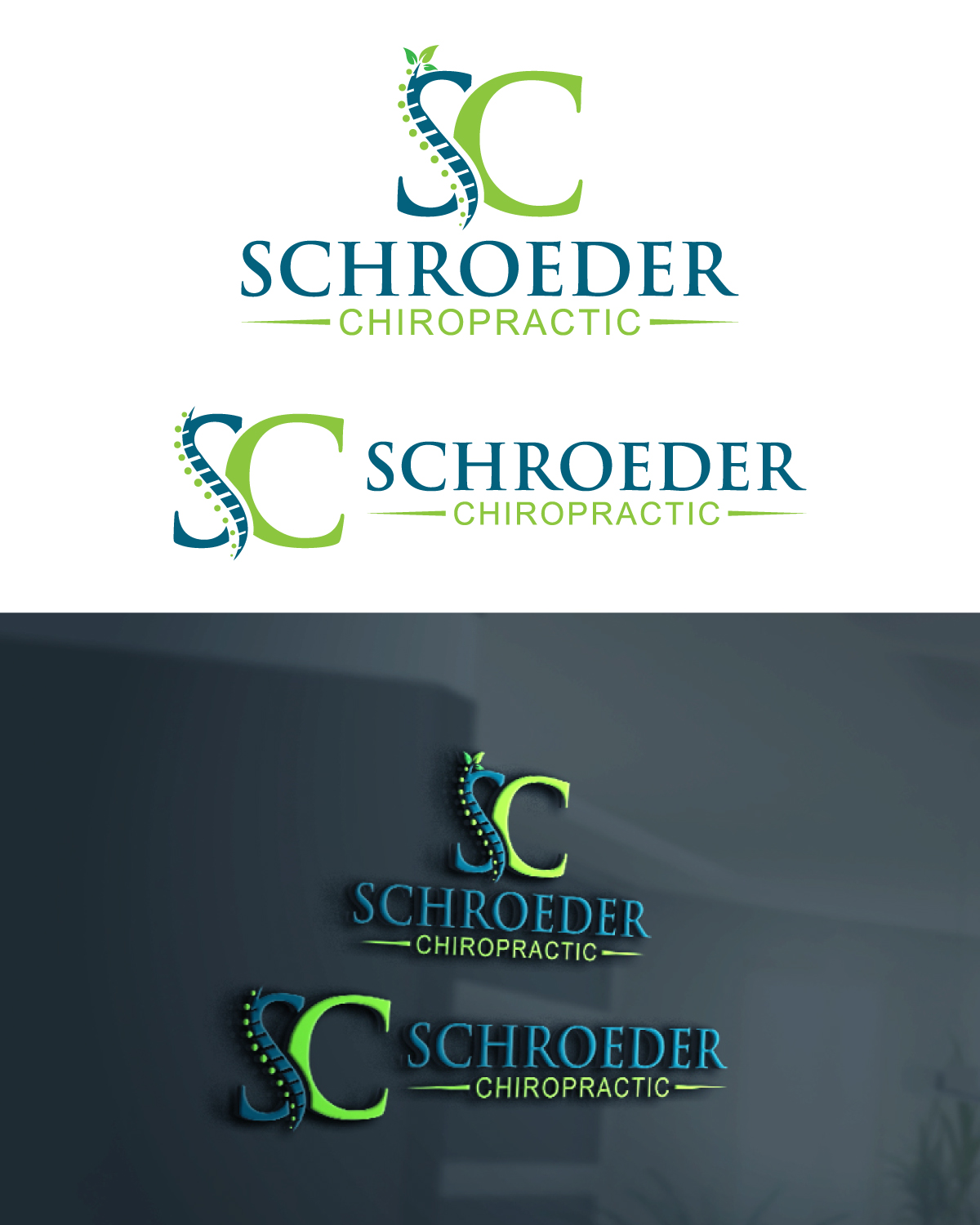 Logo Design by designfire for Schroeder Chiropractic | Design #33102430