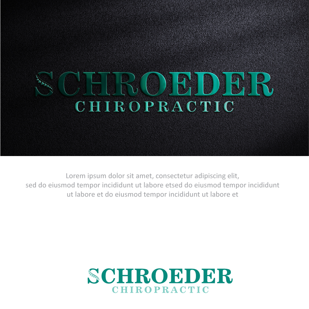 Logo Design by Anekaa for Schroeder Chiropractic | Design #33080730