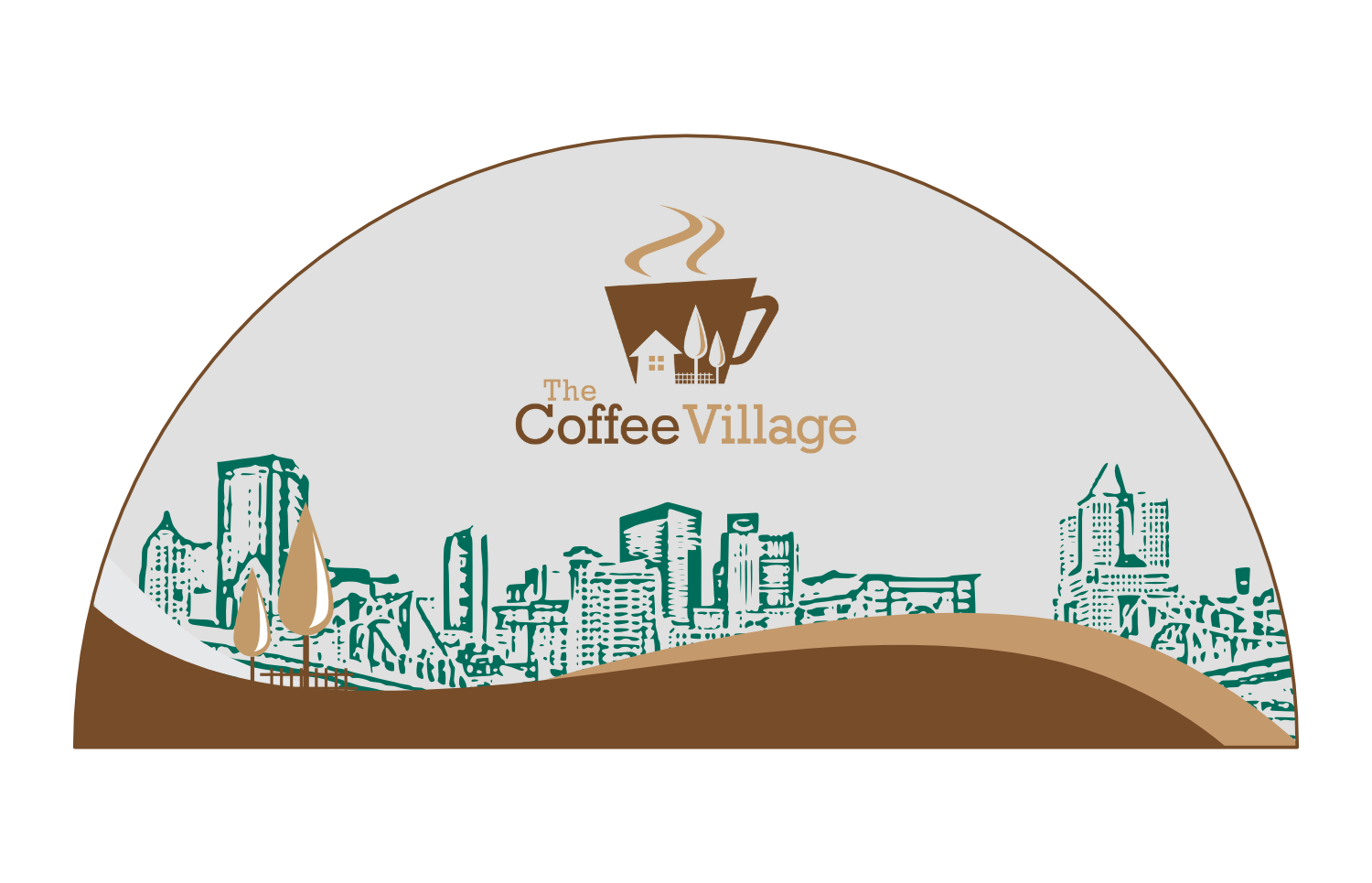 Cup and Mug Design by Zarina Tama for The Coffee Village | Design #33125164